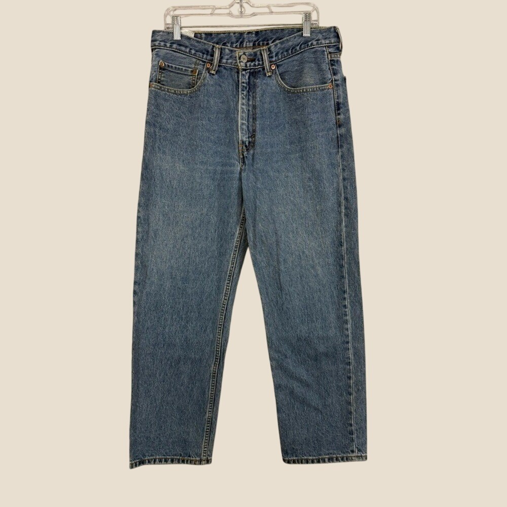 Levi's 550 Men's 34x30 100% Cotton Denim Jeans Western Blue Collar